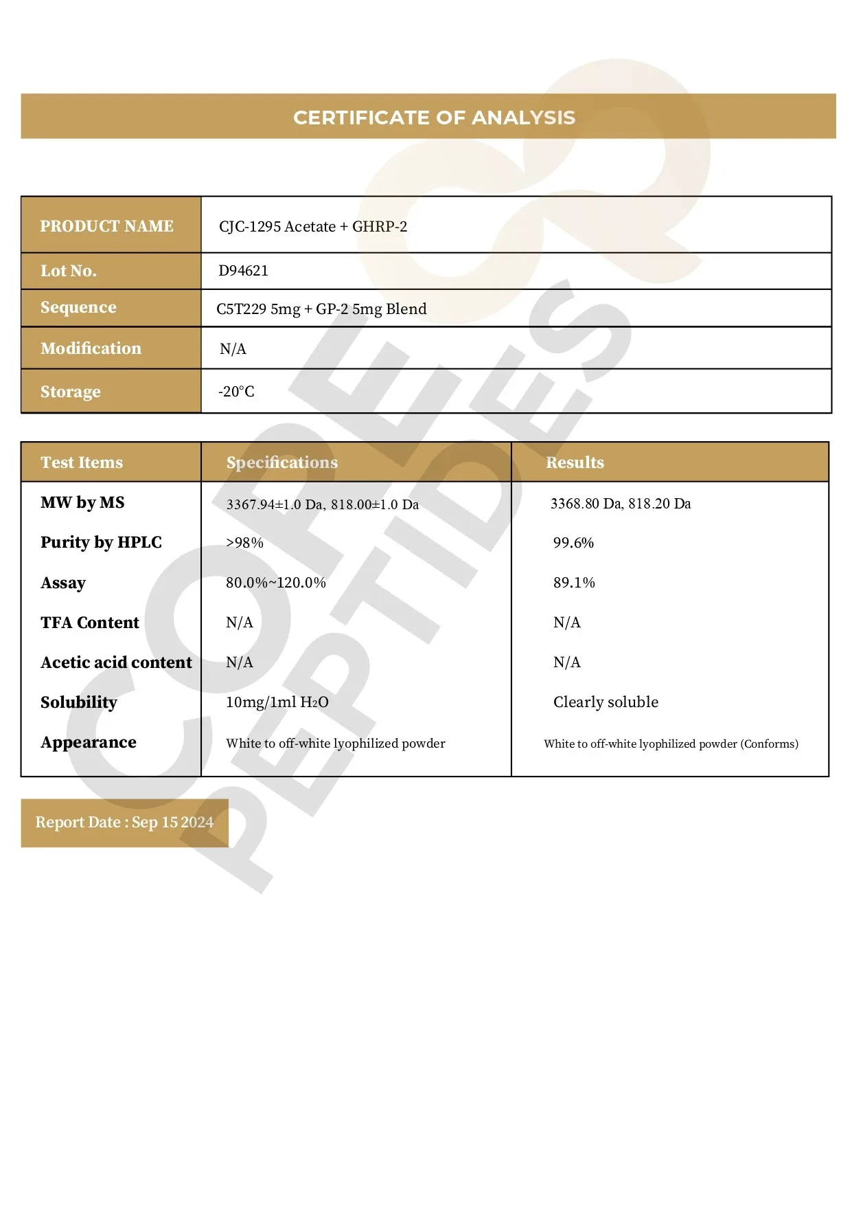 CJC-1295 & GHRP-2 Blend (10mg) 2 84 2