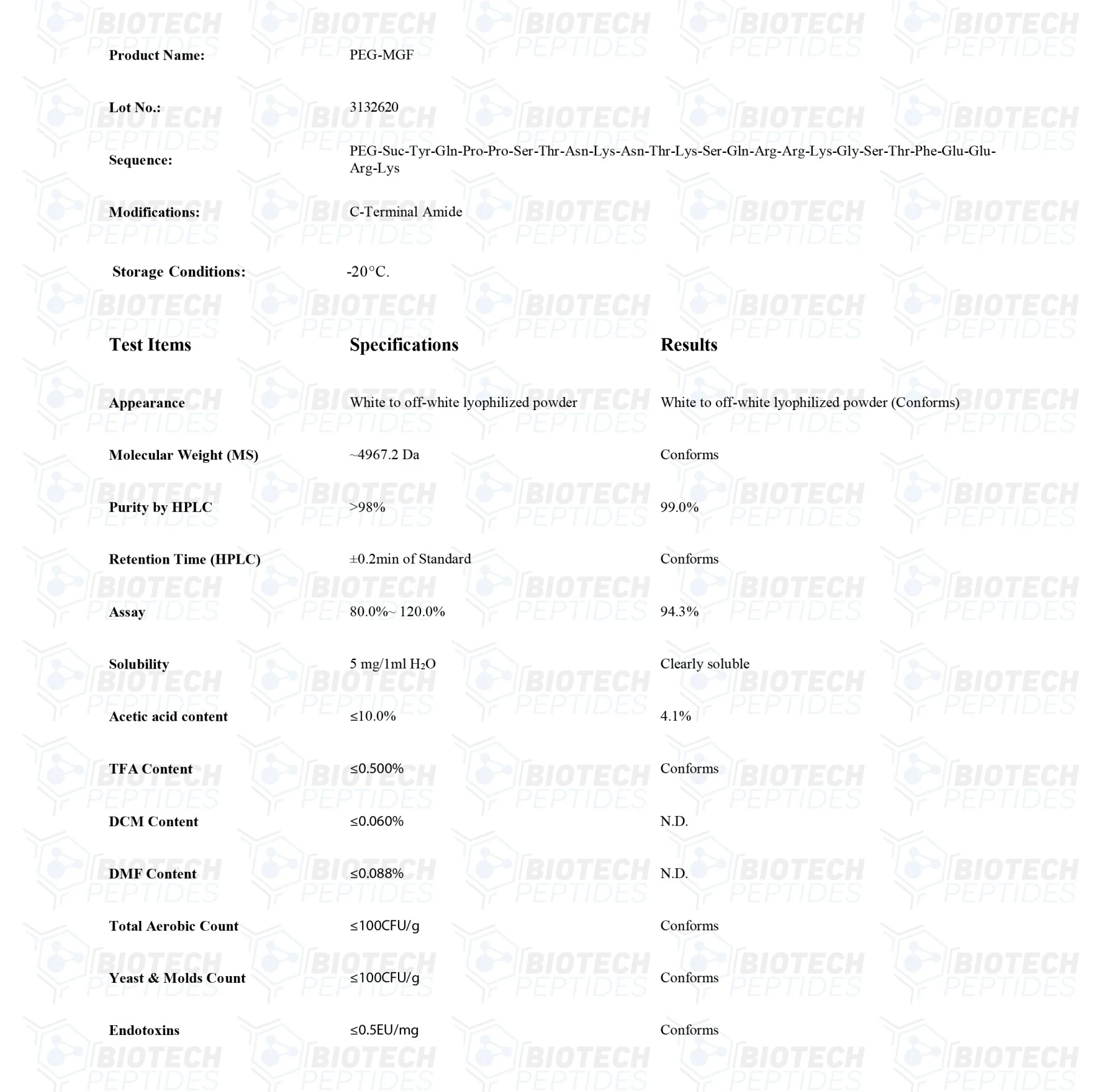 PEG-MGF (Pegylated MGF) (5mg) 2 a 3
