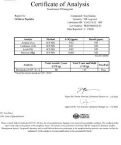 Tesofensine 500mcg 5 c2ee